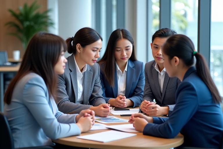 Iguanus Wealth team consulting with clients